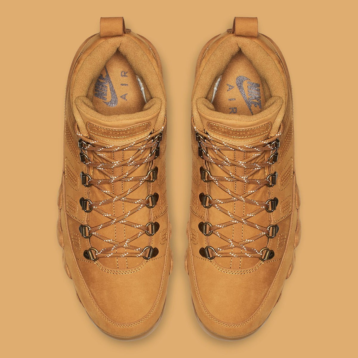 Nike Air Jordan 9 Retro Boot Wheat Mens Tan & Brown Sports Sneaker