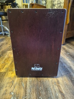 NINO PERCUSSION MAROON Cajon Percussion Instrument Hand Drum 