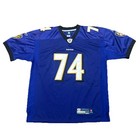 Baltimore Ravens Jersey Large 50 Men’s Oher Purple Reebok Football