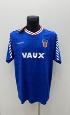 Vintage Hummel Sunderland Away Soccer Jersey Shirt 1991/1992 XXLarge Size
