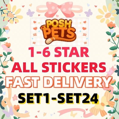 Monopoli Sticker Go All 1/2/3/4/5/6   Karte (POSH PETS ALBUM) Instatnt send