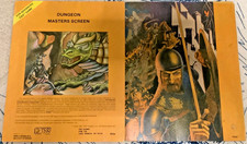 1981 TSR AD D 1st Edition - DUNGEON MASTER SCREEN - COMPLETE / VG CONDITION