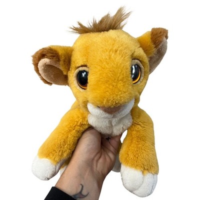 Disney The Lion King Simba Plush Stuffed Animal Large Eyes Authentic 10 Inch