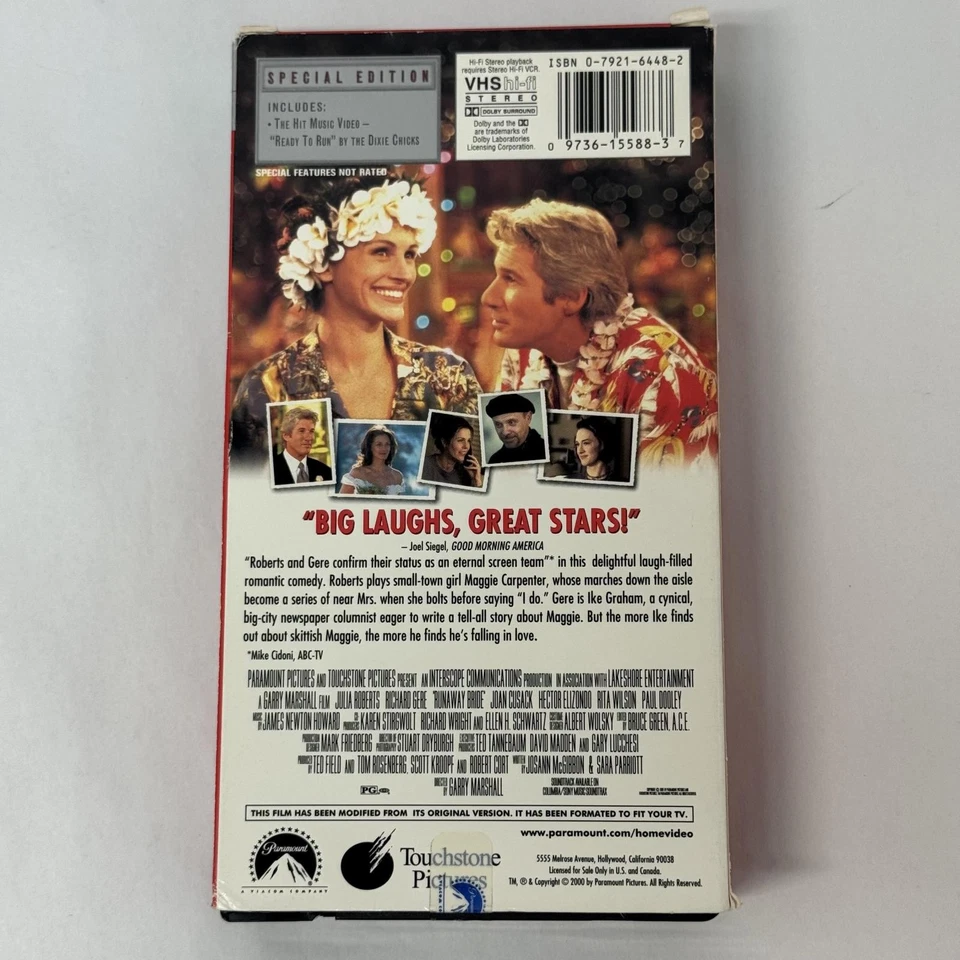 Runaway Bride VHS 2000 Special Edition - Imagem 3 de 4