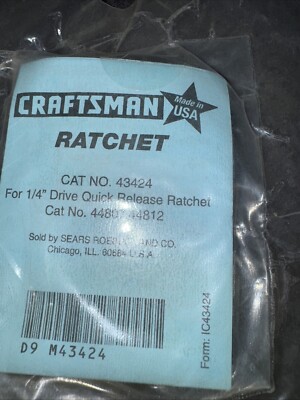 Sears Craftsman USA MADE Ratchet Repair Kit 43424 For 44807 44812 ...