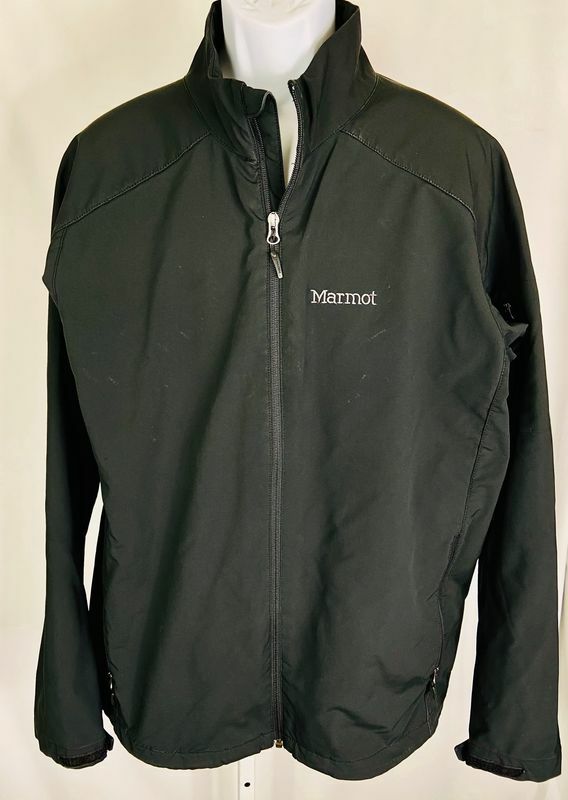Marmot Solid Black Full Zip Basic Jacket Long Sle… - image 1