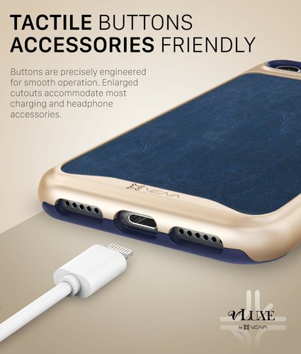 For iPhone SE 3 / SE 2 / 8 / 7 | Vena [vLuxe] Leather Shockproof Slim Case Cover - Foto 24 di 25