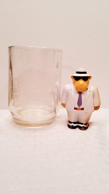 Vintage Joe Cool Canel On Motorcycle Clear Mug, Throwng In A Joe Cool Shaker
