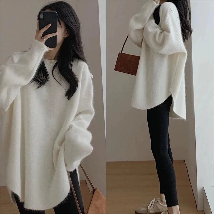 Women Italian Soft Knit Poncho Cape Wrap Kaftan Sweater Jumper  UK NEW - Image 4 of 4