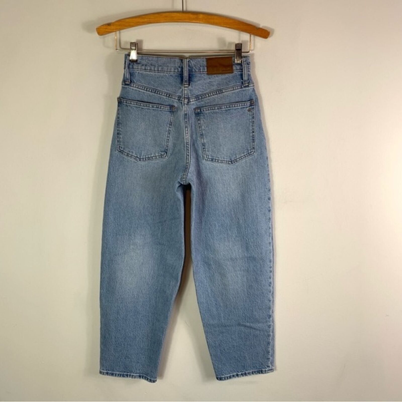 Madewell Balloon Jeans light Wash Cropped Size 23 - image 2