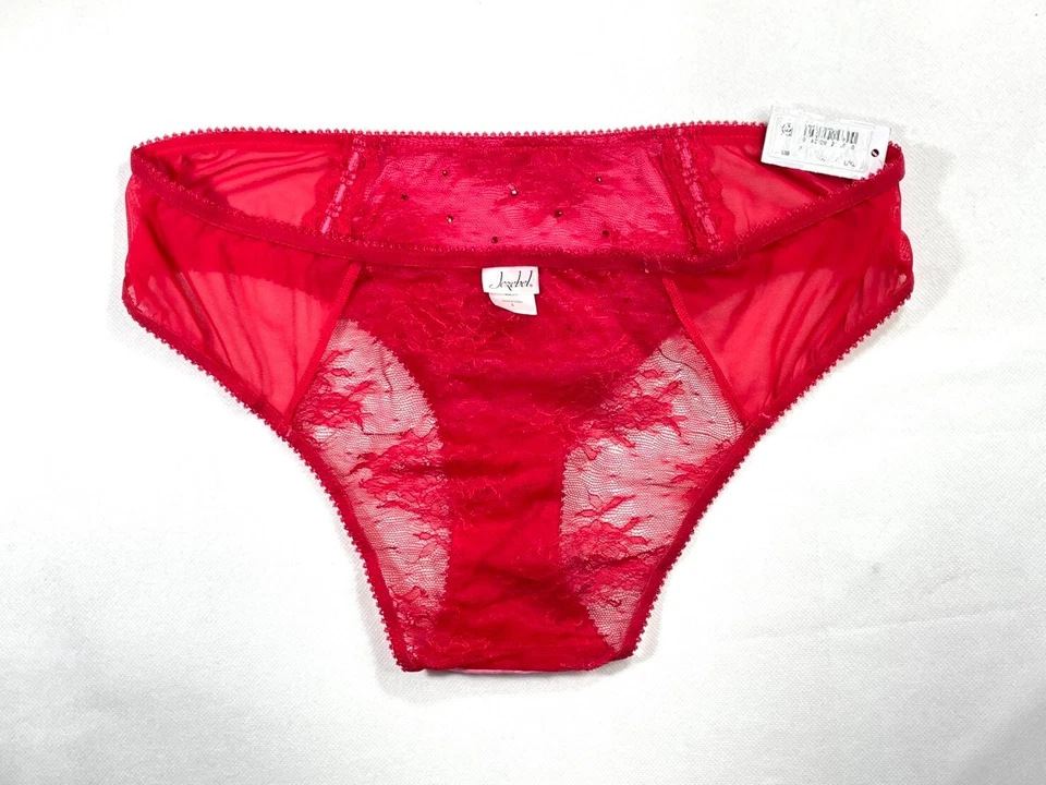 Nuevo con etiquetas Bikini Jezabel L/XL Red Malla Encaje Foto 4 de 4