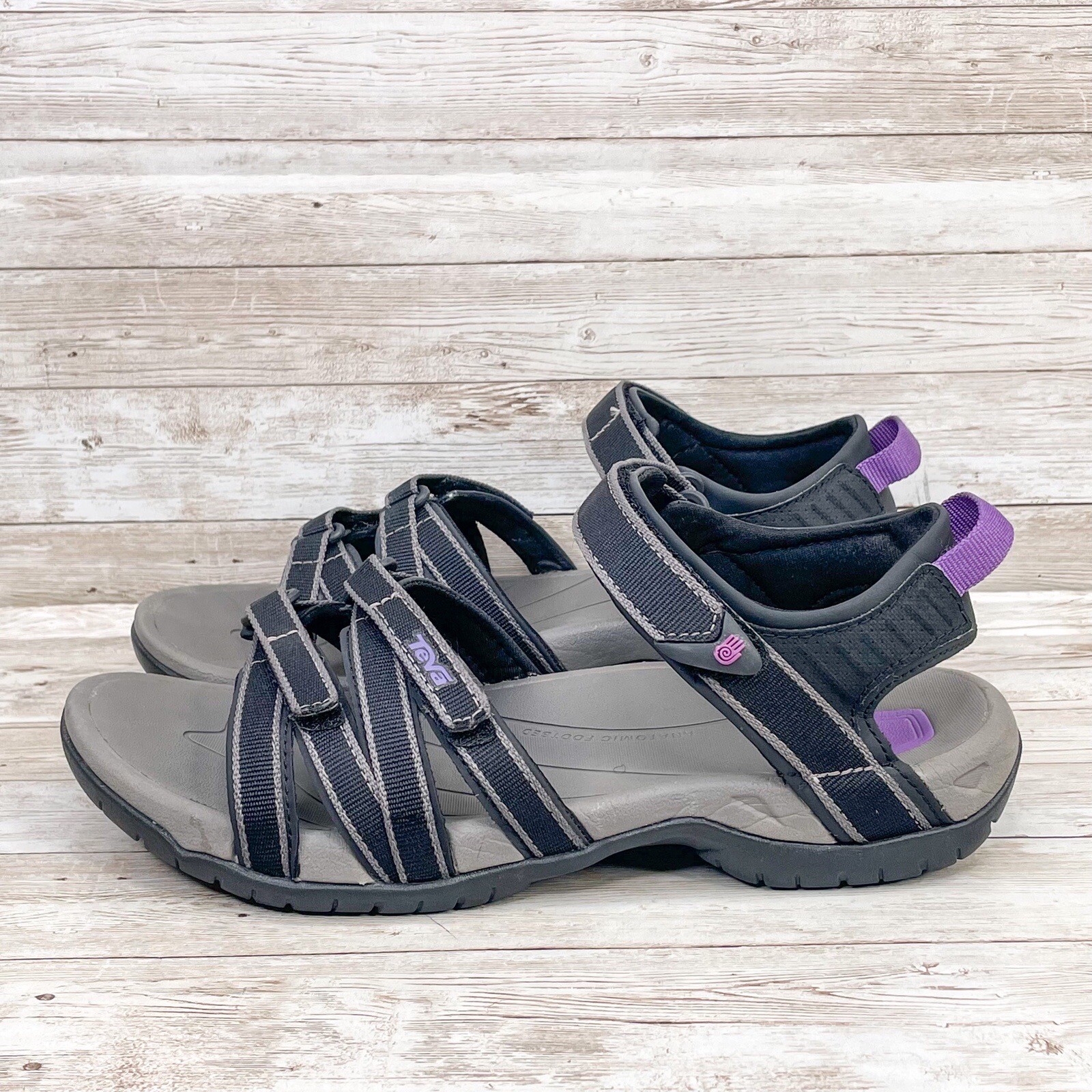 Teva Women's Tirra Sandals- Black/ White