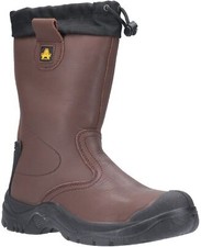 Image of Amblers Safety Brown FS245 Antistatic Pull On Safety Rigger Boots