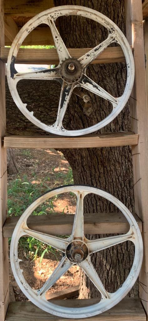 LESTER MAG WHEELS SET COASTER 黄】前後set Vintage Lester Mag BMX Bike Wheels Set Yellow 20