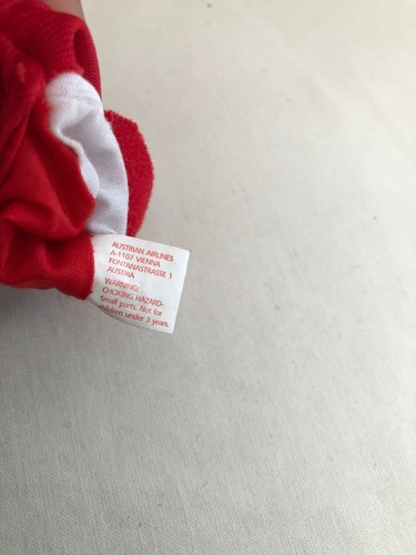 Peluche Chien Marionnette de doigt Austria Airlines 9cm PEE035 - Imagen 6 de 6