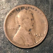 1924-S Lincoln Cent - High Quality Scans #K607