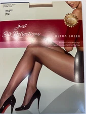 Hanes Pantyhose Silk Reflections Ultra Sheer Control Top Natural AB