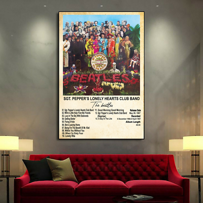 THE BEATLES SGT. Pepper's Lonely Hearts Club Band Music Poster No