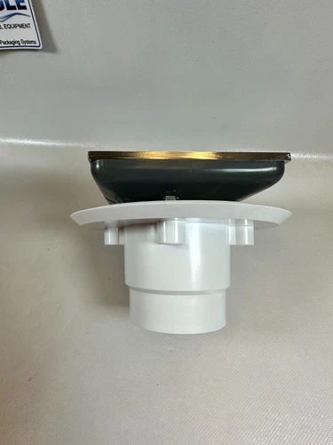 Signature Hardware  SH608PN Menlo Square Shower Drain Polished Nickle  NEW - Picture 4 of 9