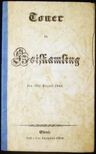 1846 DENMARK TONER FRA HOISKAMLING DEN 3de AUGUST 1846 DANISH MARCHING SONGS