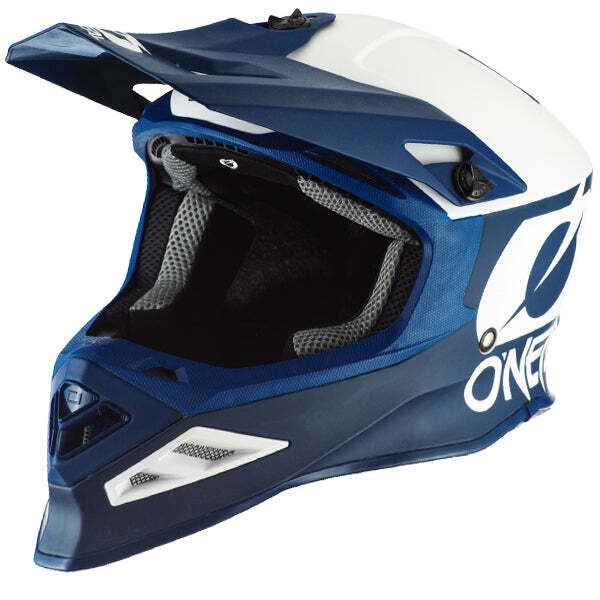 O'Neal 8 Series Motocross Helmet X-SMALL Blue / White MX Off Road ONeal 8 SRS 2T