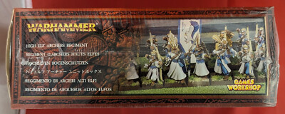 Warhammer High Elf Archers Regiment Plastic OOP Old World Citadel Elves