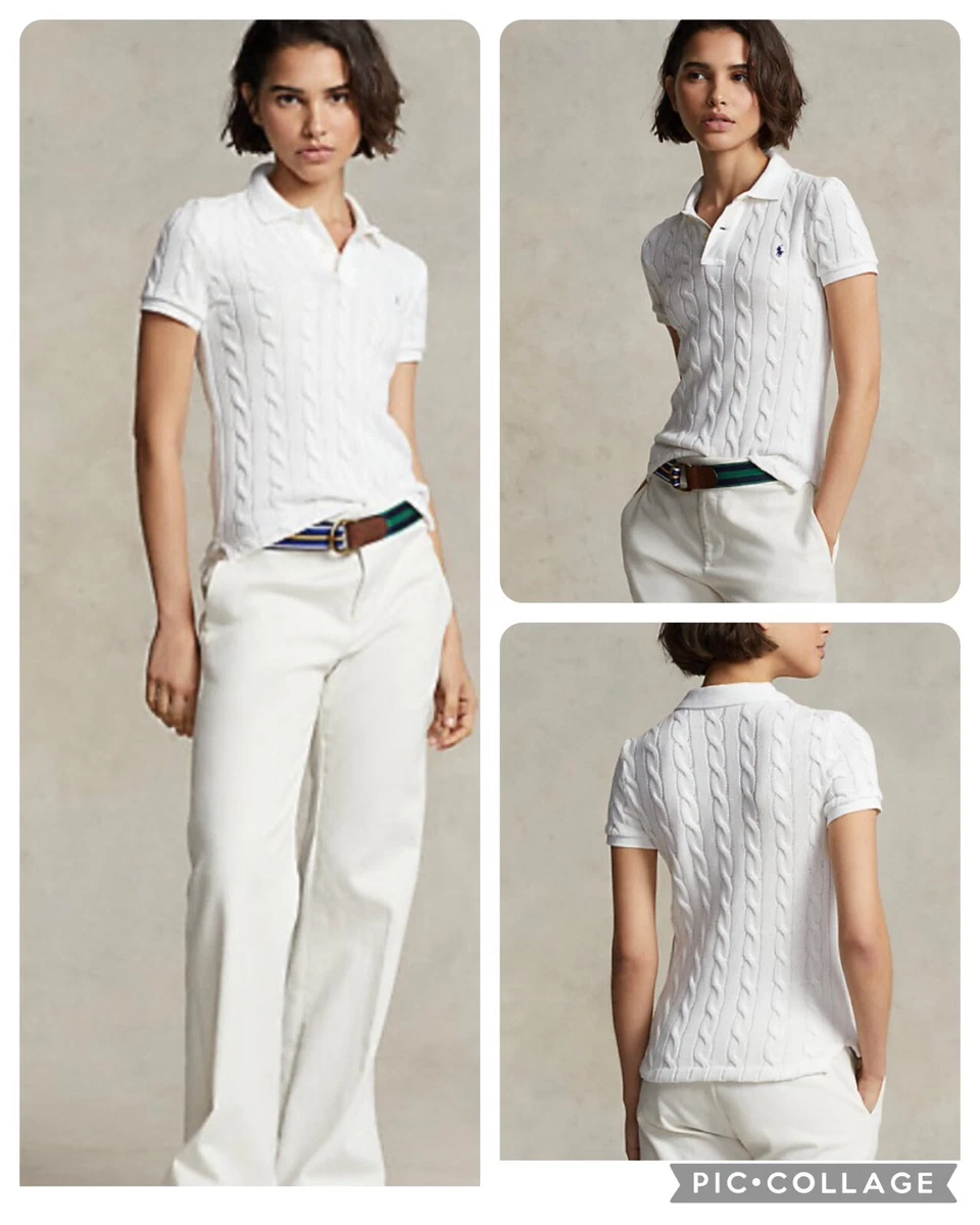 White ralph lauren cheap polo shirt slim fit