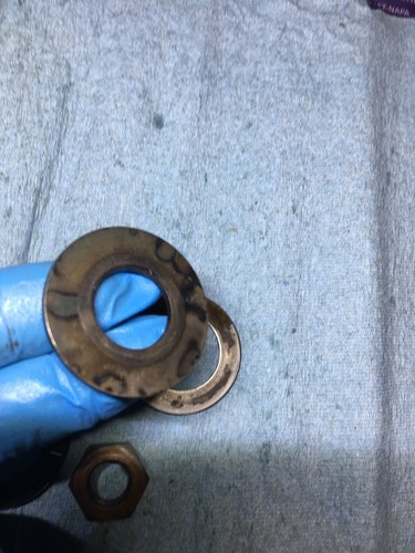 Yamaha HS1 1970 clutch hardware nut 93341-22302-00 90170-12060-00 thrust plate - Picture 13 of 13