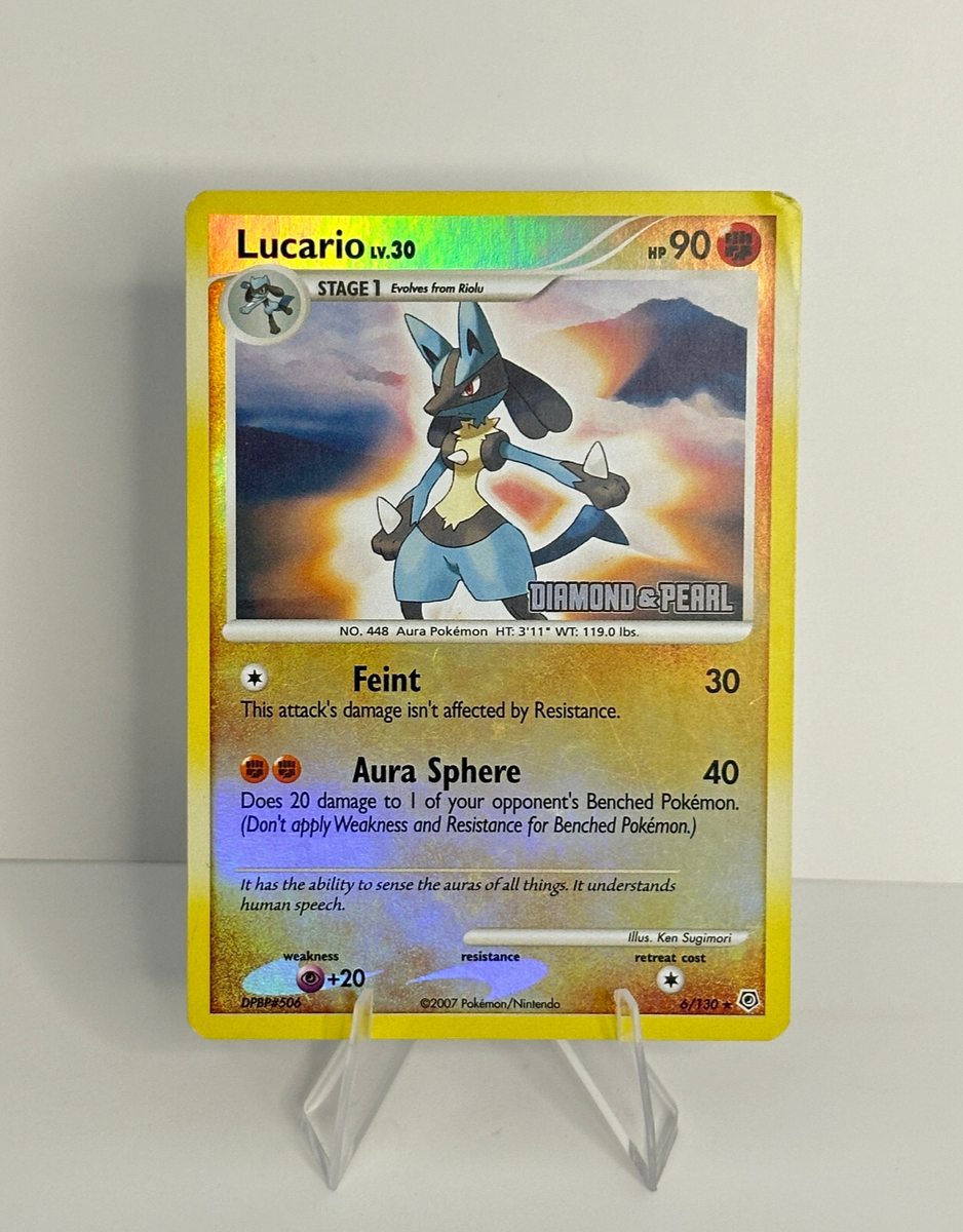 2007 pokemon diamond&pearl ルカリオ　blister 2007 POKEMON DIAMOND & PEARL BLACK STAR PROMO HOLO #DP12 LUCARIO