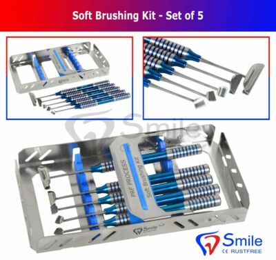 Soft Brushing Kit 5er Set Zahnimplantat Chirurgie Instrumente mit gratis Kassette