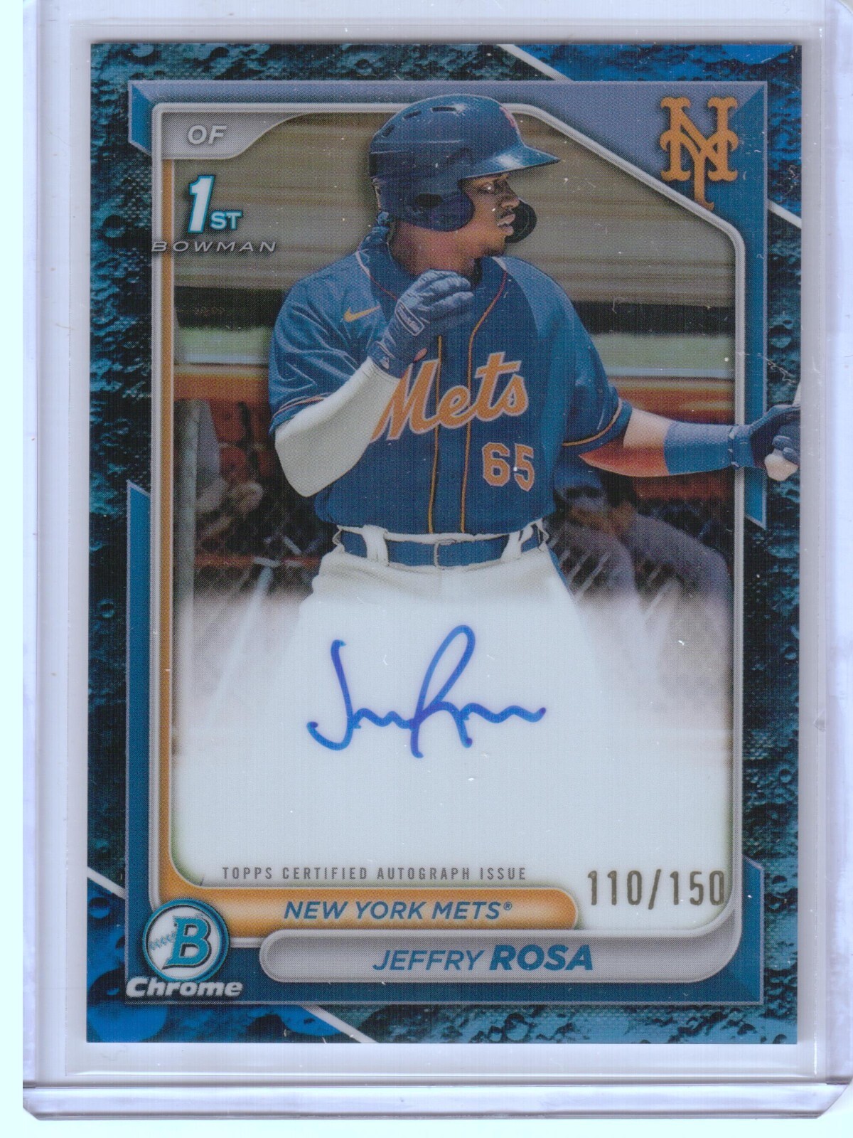 2024 Bowman Chrome 1st Auto Jeffry Rosa #CPA-JRO Blue Auto 110/150