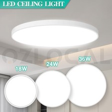 LED Ceiling Down Light Round 18/24/36W Ultra-Thin Oyster Lamp Modern Cool White