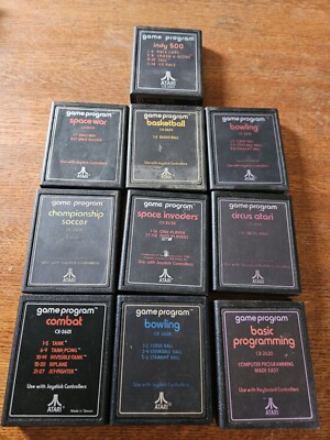Atari 2600 Game Program Indy 500 Space War Bowling Basic Programming ...