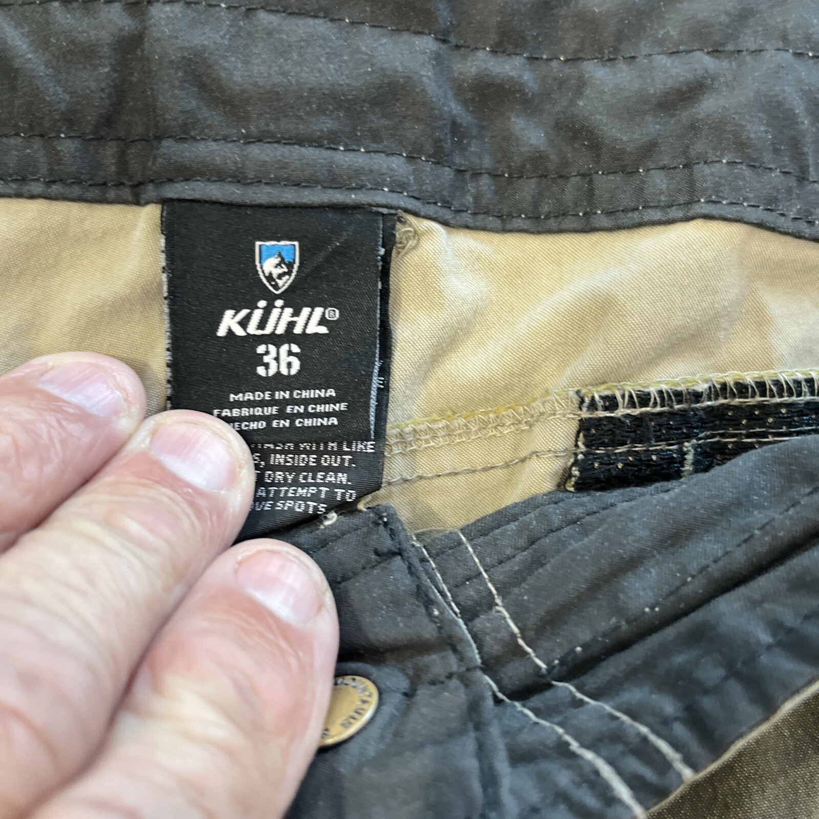 KuhL Shorts Size 36 Born in the Mountains RN108846 Green Color