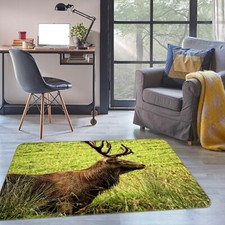 3D Prairie Elk O3084 Animal Non Slip Rug Mat Elegant Photo Carpet Fay