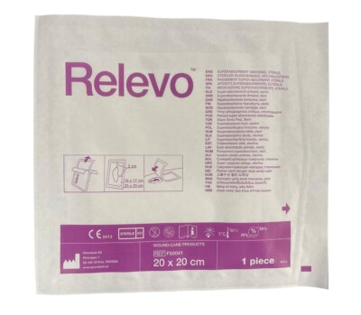 Relevo Dressing 20cm x 20cm New (F50041) - 10pcs