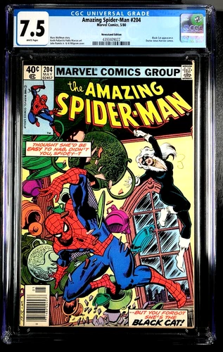 Amazing Spider-Man 204 CGC  7.5  VF-  White Pages    (R1)