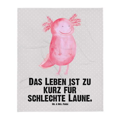 Babydecke Axolotl Glücklich - Geschenk Geschenk Geburt Molch Lurch Babygeschenk