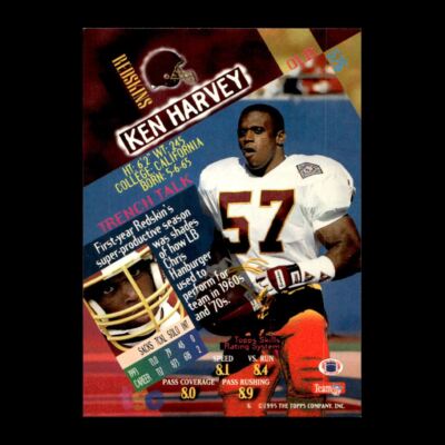 Ken Harvey 1995 Stadium Club Rookie Washington Redskins #576 R329D