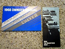 1968 Chevelle SS GM Factory Original Owners Manual Second Edition Nov.1967 Print