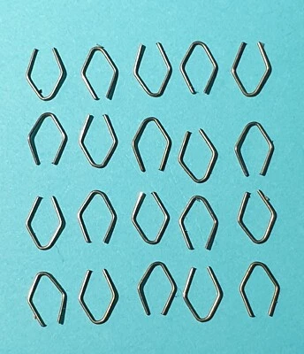 20 x Ronson spring clips for retaining Varaflame Flame Type B Adjuster ring