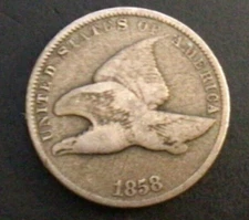 1878 Flying Eagal Cent Penny, F Details. F166