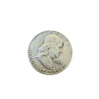 1953 D Benjamin Franklin LIBERTY BELL 90 % Silver Half Dollar Coin