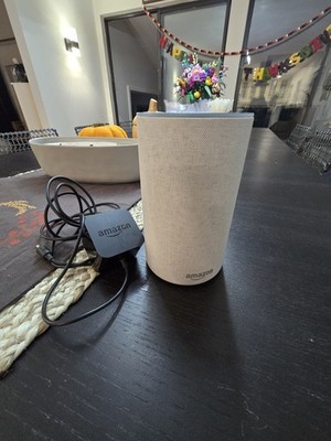 Amazon Echo (2nd Generation) Smart Assistant - Sandstone Fabric