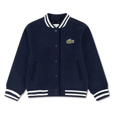 Lacoste Kinder-Bomberjacke navy – Varsity, Druckknöpfe, Logo