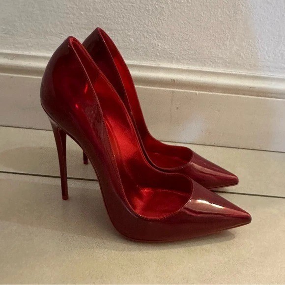 Christian Louboutin So Kate Psychic Red Size 38 1/2 - Image 2 of 4