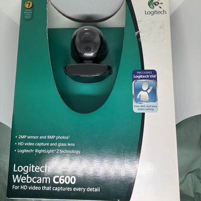 Logitech Webcam C600 HD Video Capture 2mp Sensor 8mp Photos -  Open Box