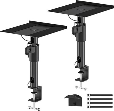 Black Desktop Speaker Stands for Klipsch R-50M, R-51M, R-41M, R-15PM  