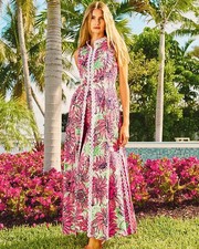 NWT Lilly Pulitzer Vanaday Duster Vest Coconut Shine Your Bright Full Size .