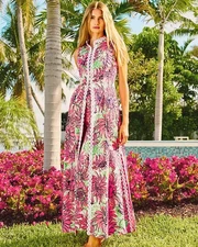 NWT Lilly Pulitzer Vanaday Duster Vest Coconut Shine Your Bright Full Size .